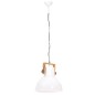 vidaXL Lámpara colgante industrial 25 W blanca redonda 40 cm E27 vidaXL Lámpara colgante industrial 25 W blanca redonda 40 cm E27