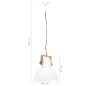 vidaXL Lámpara colgante industrial 25 W blanca redonda 40 cm E27 vidaXL Lámpara colgante industrial 25 W blanca redonda 40 cm E27