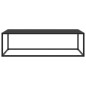 vidaXL Mesa de centro negra con vidrio negro 120x50x35 cm vidaXL Mesa de centro negra con vidrio negro 120x50x35 cm