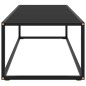vidaXL Mesa de centro negra con vidrio negro 120x50x35 cm vidaXL Mesa de centro negra con vidrio negro 120x50x35 cm