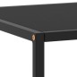 vidaXL Mesa de centro negra con vidrio negro 120x50x35 cm vidaXL Mesa de centro negra con vidrio negro 120x50x35 cm