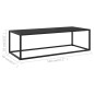 vidaXL Mesa de centro negra con vidrio negro 120x50x35 cm vidaXL Mesa de centro negra con vidrio negro 120x50x35 cm