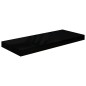 vidaXL Estante flotante de pared 4 uds MDF negro brillo 60x23,5x3,8 cm vidaXL Estante flotante de pared 4 uds MDF negro brillo 60x23,5x3,8 cm