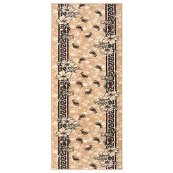 vidaXL Alfombra de pasillo BCF beige 100x250 cm