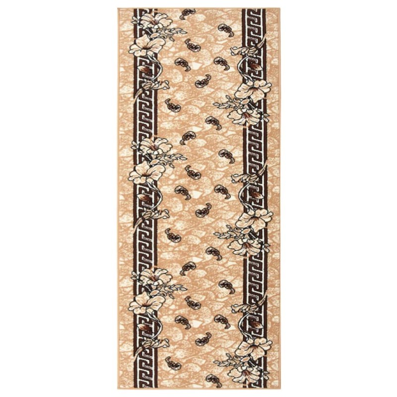 vidaXL Alfombra de pasillo BCF beige 100x250 cm vidaXL Alfombra de pasillo BCF beige 100x250 cm