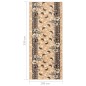 vidaXL Alfombra de pasillo BCF beige 100x250 cm vidaXL Alfombra de pasillo BCF beige 100x250 cm