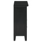vidaXL Mesita de noche madera maciza de caoba negro 60x30x75 cm vidaXL Mesita de noche madera maciza de caoba negro 60x30x75 cm