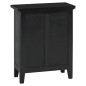 vidaXL Mesita de noche madera maciza de caoba negro 60x30x75 cm vidaXL Mesita de noche madera maciza de caoba negro 60x30x75 cm