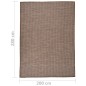 vidaXL Alfombra de exterior de tejido plano marrón 200x280 cm vidaXL Alfombra de exterior de tejido plano marrón 200x280 cm