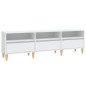 vidaXL Mueble de TV madera contrachapada blanco 150x30x44,5 cm vidaXL Mueble de TV madera contrachapada blanco 150x30x44,5 cm