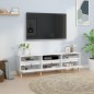 vidaXL Mueble de TV madera contrachapada blanco 150x30x44,5 cm vidaXL Mueble de TV madera contrachapada blanco 150x30x44,5 cm