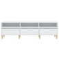 vidaXL Mueble de TV madera contrachapada blanco 150x30x44,5 cm vidaXL Mueble de TV madera contrachapada blanco 150x30x44,5 cm