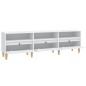 vidaXL Mueble de TV madera contrachapada blanco 150x30x44,5 cm vidaXL Mueble de TV madera contrachapada blanco 150x30x44,5 cm