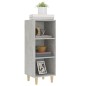 vidaXL Aparador de madera contrachapada gris hormigón 34,5x32,5x90 cm vidaXL Aparador de madera contrachapada gris hormigón 34,5x32,5x90 cm
