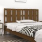 vidaXL Cabecero de cama madera maciza pino marrón miel 165,5x4x100 cm vidaXL Cabecero de cama madera maciza pino marrón miel 165,5x4x100 cm