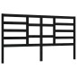 vidaXL Cabecero de cama madera maciza de pino negro 186x4x104 cm vidaXL Cabecero de cama madera maciza de pino negro 186x4x104 cm