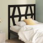 vidaXL Cabecero de cama madera maciza de pino negro 81x4x100 cm vidaXL Cabecero de cama madera maciza de pino negro 81x4x100 cm