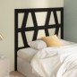 vidaXL Cabecero de cama madera maciza de pino negro 81x4x100 cm vidaXL Cabecero de cama madera maciza de pino negro 81x4x100 cm