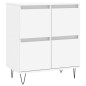 vidaXL Aparadores 3 uds madera contrachapada blanco vidaXL Aparadores 3 uds madera contrachapada blanco
