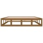 vidaXL Estructura de cama de madera maciza marrón miel 150x200 cm vidaXL Estructura de cama de madera maciza marrón miel 150x200 cm