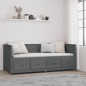 vidaXL Sofá cama madera maciza de pino gris 80x200 cm vidaXL Sofá cama madera maciza de pino gris 80x200 cm