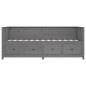 vidaXL Sofá cama madera maciza de pino gris 80x200 cm vidaXL Sofá cama madera maciza de pino gris 80x200 cm