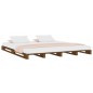 vidaXL Cama de palets de madera maciza de pino marrón miel 120x200 cm vidaXL Cama de palets de madera maciza de pino marrón miel 120x200 cm