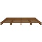 vidaXL Cama de palets de madera maciza de pino marrón miel 120x200 cm vidaXL Cama de palets de madera maciza de pino marrón miel 120x200 cm