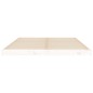 vidaXL Estructura de cama madera maciza de pino blanco 135x190 cm