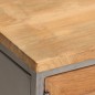 vidaXL Mueble para TV madera de teca reciclada y acero 120x30x40 cm