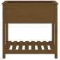 vidaXL Jardinera con estante madera maciza marrón miel 82,5x54x81 cm vidaXL Jardinera con estante madera maciza marrón miel 82,5x54x81 cm