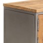vidaXL Mueble para TV madera de teca reciclada y acero 120x30x40 cm