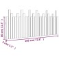 vidaXL Cabecero de cama de pared madera maciza pino negro 185x3x80 cm vidaXL Cabecero de cama de pared madera maciza pino negro 185x3x80 cm