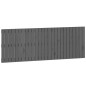 vidaXL Cabecero de cama de pared madera maciza pino gris 166x3x60 cm vidaXL Cabecero de cama de pared madera maciza pino gris 166x3x60 cm