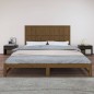 vidaXL Cabecero cama pared madera maciza pino marrón miel 204x3x90 cm vidaXL Cabecero cama pared madera maciza pino marrón miel 204x3x90 cm