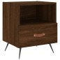 vidaXL Mesita de noche madera de ingeniería roble marrón 40x35x47,5 cm vidaXL Mesita de noche madera de ingeniería roble marrón 40x35x47,5 cm