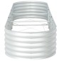 vidaXL Arriate de acero galvanizado plateado 320x80x44 cm vidaXL Arriate de acero galvanizado plateado 320x80x44 cm