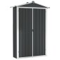 vidaXL Cobertizo de jardín acero galvanizado antracita 116x45x175cm vidaXL Cobertizo de jardín acero galvanizado antracita 116x45x175cm