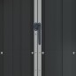 vidaXL Cobertizo de jardín acero galvanizado antracita 116x45x175cm vidaXL Cobertizo de jardín acero galvanizado antracita 116x45x175cm