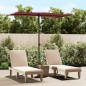 vidaXL Sombrilla de jardín con palo de aluminio rojo burdeos 180x110cm vidaXL Sombrilla de jardín con palo de aluminio rojo burdeos 180x110cm