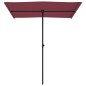 vidaXL Sombrilla de jardín con palo de aluminio rojo burdeos 180x110cm vidaXL Sombrilla de jardín con palo de aluminio rojo burdeos 180x110cm