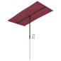 vidaXL Sombrilla de jardín con palo de aluminio rojo burdeos 180x110cm vidaXL Sombrilla de jardín con palo de aluminio rojo burdeos 180x110cm