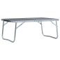 vidaXL Mesa de camping plegable aluminio gris 60x40 cm vidaXL Mesa de camping plegable aluminio gris 60x40 cm