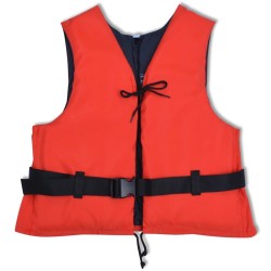 vidaXL Chaleco salvavidas 50 N 50-70 kg rojo