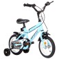 vidaXL Bicicleta para niños 12 pulgadas negro y azul vidaXL Bicicleta para niños 12 pulgadas negro y azul