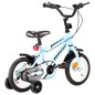 vidaXL Bicicleta para niños 12 pulgadas negro y azul vidaXL Bicicleta para niños 12 pulgadas negro y azul