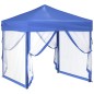 vidaXL Carpa para fiestas plegable con paredes laterales azul 2x2 m vidaXL Carpa para fiestas plegable con paredes laterales azul 2x2 m