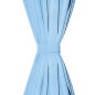 vidaXL Cortinas de micro-raso con bucles 2 unidades 140x245cm turquesa