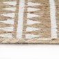 vidaXL Alfombra de yute tejida a mano con estampado blanco 90 cm vidaXL Alfombra de yute tejida a mano con estampado blanco 90 cm