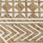 vidaXL Alfombra de yute tejida a mano con estampado blanco 90 cm vidaXL Alfombra de yute tejida a mano con estampado blanco 90 cm